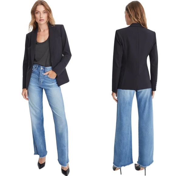 Veronica Beard Jackets & Blazers - Veronica Beard Navy Blue Iconic Scuba Dickey Blazer Jacket Size 10